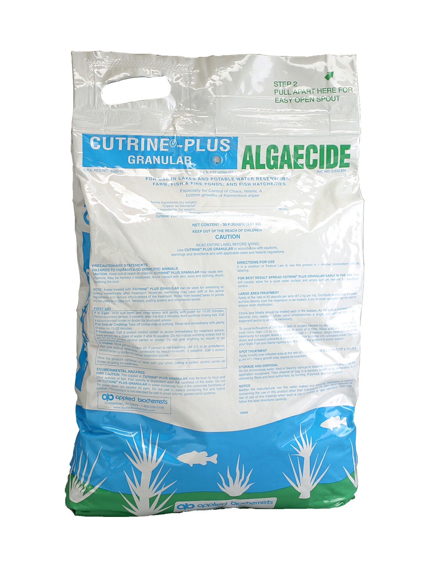 Cutrine Plus Granular Algaecide - 30 lb bag